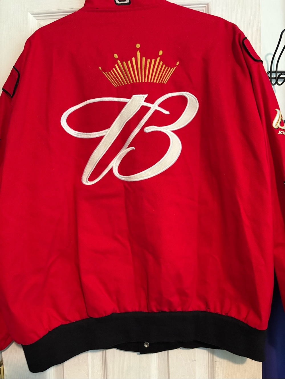 Budweiser Red Racing Patch Bomber Jacket - Picture 9 of 9